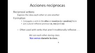 Acciones reciprocas [upl. by Enylodnewg]