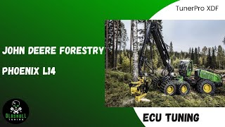 John Deere Forestry machines tuning ecu Phoenix L14 using TunerPro [upl. by Anawt]