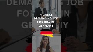 Highest demanding jobs for BBA in Germany codefotechacademy trending highestsalary bbajobs [upl. by Talanta608]