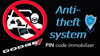 Pin code anticarjacking system for Dodge Challenger mopar carsecurity vehiclesecurity [upl. by Lacey]