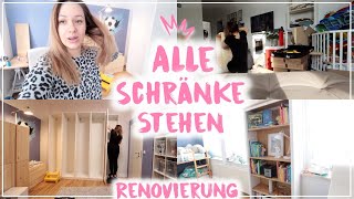 Renovierung Kinderzimmer🔨•Schränke tauschen amp XXL Pax Schrank aufbauen von IKEA • Maria Castielle [upl. by Evad]