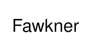 How to Pronounce Fawkner Australia [upl. by Kerrill]