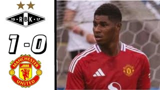 Rosenborg Vs Manchester United 10 Highlights  PreSeason 2024 [upl. by Ahsinyd134]