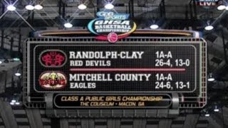 Mitchell County vs RandolphClay  GHSA BBall Finals 1A Girls  March 6 2014 [upl. by Aryt331]