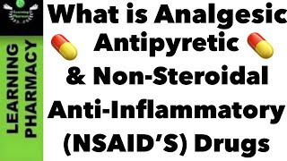 12  Quick Pharma Notes  What is Analgesic Antipyretic amp NonSteroidal AntiInflammatory Drugs [upl. by Arick]