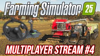 FARMING SIMULATOR 25 MULTIPLAYER 04  HORI FARMING VEHICLE CONTROL SYSTEM  Stream 16112024 [upl. by Nikolos612]