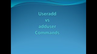 Difference between useradd and adduser Command in Linux [upl. by Alpheus322]