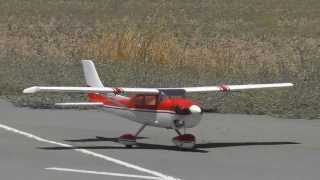 Scale Phoenix RC Cessna 182 RC Model Flight  Takeoff Lowpasses and Landing  By Costas Theodorou [upl. by Ripleigh]