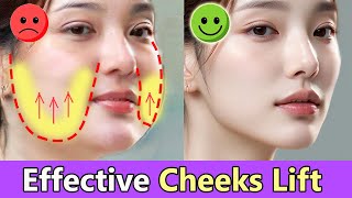 4 Effective Face Exercises to Lose Cheek Fat Cheek Lift Remove Cheek Wrinkles  Short Time [upl. by Hsevahb]