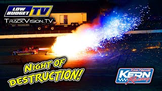 Night of Destruction Highlights Kevin Harvicks Kern Raceway  8324 [upl. by Ylirama]