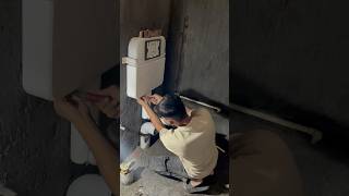 ￼ Concealed Cistern Install🚿🌴 plumbingservices bathroomdesign shortvideo ￼ [upl. by Nielson]