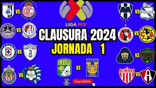 LIGA MX JORNADA 1 CLAUSURA 2024 [upl. by Dranoel]