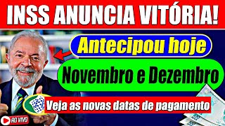 INSS ANTECIPA NOVEMBRO e DEZEMBRO  Confira o NOVO CALENDÁRIO [upl. by Telrats]