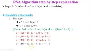 RSA Algorithm in network Security  step by step explanation of RSA Algorithm [upl. by Dnalloh]