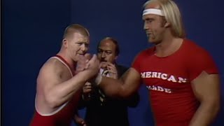 Hulk Hogan returns to WWE to help Bob Backlund Championship Wrestling Jan 3 1984 [upl. by Anelak545]