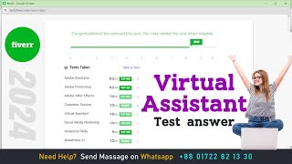 Virtual Assistant Fiverr Test 2024 Conquer It with These Top Strategies FREE Cheat Sheet [upl. by Mloc676]