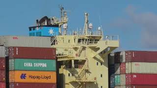 Containership MAERSK SEMBAWANG on approach to Port of Felixstowe 🇬🇧 11924 [upl. by Va]