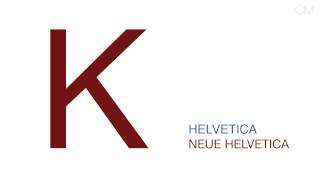 Helvetica vs Neue Helvetica  UPPER CASE [upl. by Mariel]