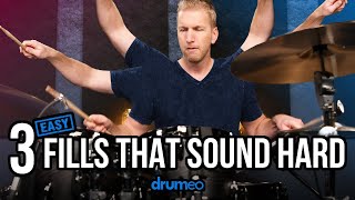 3 Easy Drum Fills That Sound Hard [upl. by Oiramel]