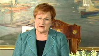 Tarja Halonen quotemme tarvitse puolustustaquot [upl. by Aretina]