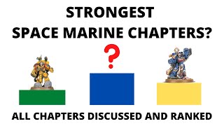 Strongest Space Marine Chapters in 9th Edition  Which are Best in Competitive 40K [upl. by Elaweda325]