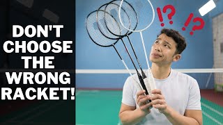 How to Choose a Badminton Racket  The Beginner Guide [upl. by Jacy]