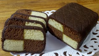 Chocolate Almond Battenberg Cakeচুলায় তৈরি চকলেট আমন্ড বেটেনবার্গ কেক রেসিপিChocolate Peanut Cake [upl. by Auqinot20]