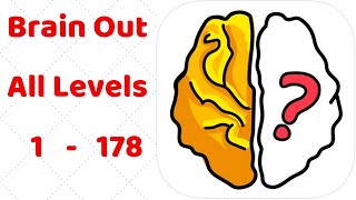 Brain Out All Levels 1  178 Walkthrough Solution [upl. by Hermina457]