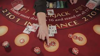 21 Fun Blackjack Training Blackjacks double downs and splits [upl. by Eniamaj]