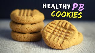 HEALTHY Peanut Butter Cookies My NEW favorite cookie recipe [upl. by Aneleve]