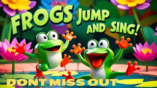 quotFrogs Jump and Sing  Fun Frog Song for Kidsquot [upl. by Anirehtac]