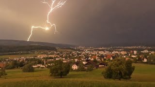 1 September 2024  Gewitter Schälchlihoger Urdorf  1958  2223 Uhr [upl. by Brandon]