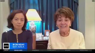 Rep Eshoo and SOTU guest Dr FeiFei Li KPIX [upl. by Aifoz296]