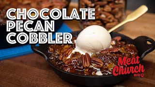 Chocolate Pecan Cobbler  Best Summer BBQ Dessert [upl. by Aihsi260]