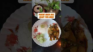 Parshe Macher Jhal  Lunch Recipe lunch parshemach fishcurry cooking recipe youtubeshorts [upl. by Tristam]