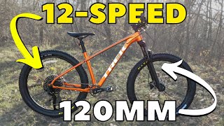 12 Speed Trail Ripper  2021 Trek Roscoe 7 Hartail Mountain Bike Feature Review amp Actual Weight [upl. by Roht596]