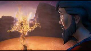 Animated  God speaking to Moses from the Burning Bush [upl. by Annaesor]