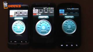 4G network test Verizon 4G LTE vs Sprint 4G Wimax vs TMobile 4G HSPA [upl. by Lytsirhc]