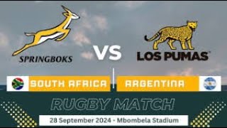 SPRINGBOKS vs Argentina FULL MATCH [upl. by Rochus]