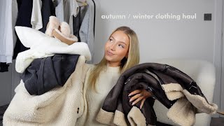 huge autumn winter clothing haul try on [upl. by Anette54]