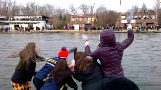 Wolfson CBC Torpids Saturday 2016 Cox gets thrown in W2 [upl. by Sualakcin]