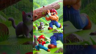 Marios team saves the kitten shorts mario memes animation supermario viral [upl. by Drake]