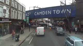 Northern Line Rail Replacement Service bus ride from Hendon Central to Mornington Crescent Station [upl. by Frodine]