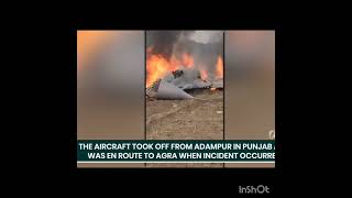 IAF plane crash in Agra [upl. by Lesslie]