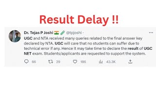 Result Delay 💔 UGC NET Result 2024 Live Result and Cut Off Out ugcnetntanicin [upl. by Lleda]