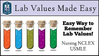 EASY TRICKS to Remember Lab Values Nursing NCLEX USMLE [upl. by Ailaham]