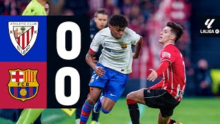 ATHLETIC CLUB 0 vs 0 FC BARCELONA  LALIGA 202324 MD27 [upl. by Johnna]