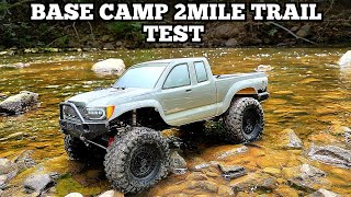 Axial Scx10 lll Base Camp 2 Mile Trail Test [upl. by Inafetse]