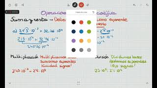 2 Operaciones básicas con notación científica suma resta multiplicación y división [upl. by Lambrecht]