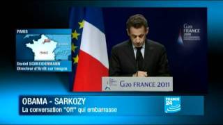 Sarkozy qualifie Netanyahou de quotmenteurquot lors dune discussion avec Obama [upl. by Kevan746]